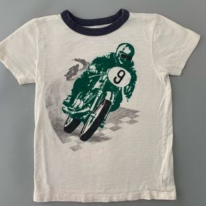 J Crew Crewcuts Motorcycle Graphic Tee Shirt